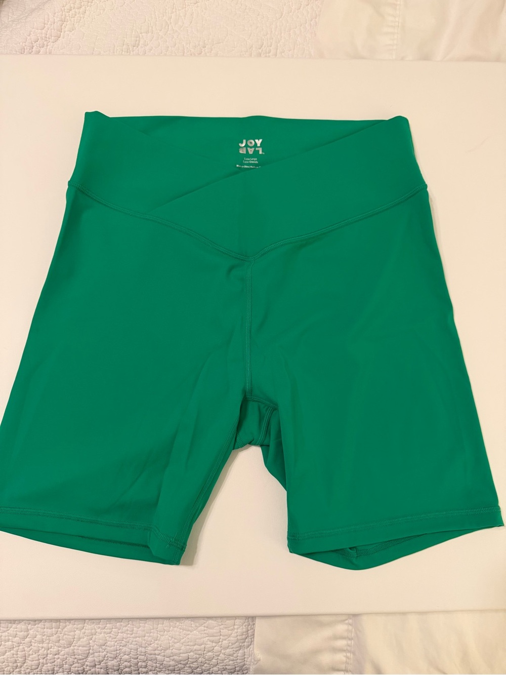 JoyLab Emerald Green High-Rise Bike Shorts
